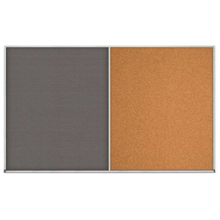 United Visual Products Enclosed Corkboard, 1 Door, 24"x36", 4" Fra UV3401-WHITE-ULTMAR